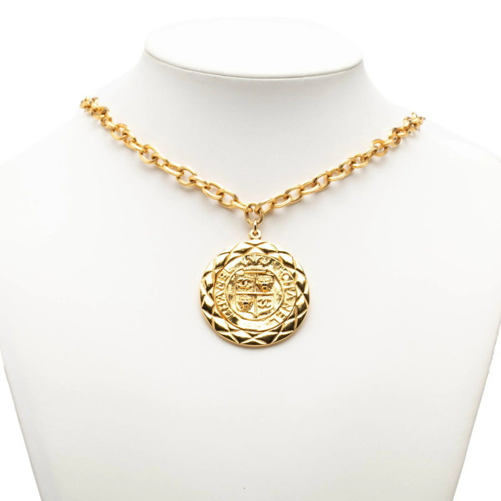 CHANEL Gold Logo Necklace - Picture 6 of 7